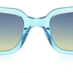 fastrack Blue Geometric Acetate Polarized Sunglasses for Women(P258BL2PV)-picture-52