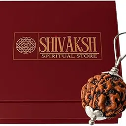 shivaksh spiritual store SHIVAKSH® Certified 4 Mukhi Rudraksha Pendent, Locket For Men & Women | Original Bead for Confidence, Healing & Past Guilt | 4 Face Rudraksha | Spiritual Jewelry Pendent For Men & Women-picture-27