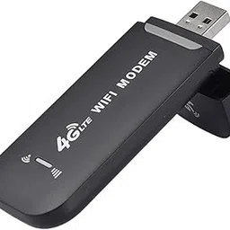 4G/5G LTE Wireless USB Dongle with All Sim Card Network Support High Speed Portable | Single Band Plug & Play Data Card Stick with Up to 150Mbps WiFi Hotspot Black-image-89