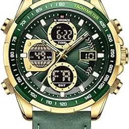 Analog Men's Watch (Green Dial Green Colored Strap)-image-6