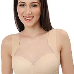 fabluk ICY Silk Seamless Pushup Sporta Bra, Padded, Full Coverage, Yoga Bralette Tank Top for Workout & Gym (in, Alpha, 2XL, Regular, Beige)-picture-41