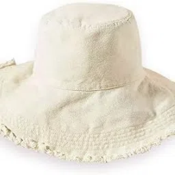 HZEYN Bucket Hats for Women Wide Brim Summer Travel Packable Cotton Bucket Beach Sun Hat UPF 50+-picture-29