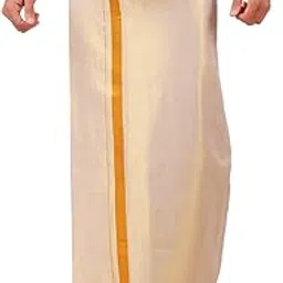 Mens Tissue Double Layer Dhoti for Men (1.30x3.60mtrs)-image-95