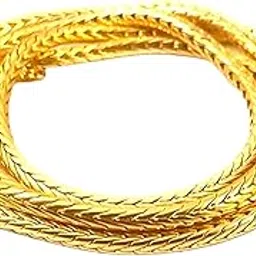 elegantdream 30 Inch Long Thali Chain For Womens (Mangalsutra Chain) 1 Gram Gold Polish Snake Design For Womens (100% Gold Finish Long Lasting Polish Unbreakable)-picture-10