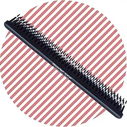 Scarlet Line Professional Three Row Hair Comb,Tame and Tease 3 line Teeth Pattern Hair Comb For Men And Women Hair Back Coming_Black-image-57