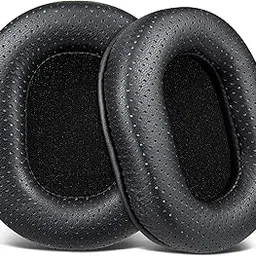SOULWIT Lambskin Earpads Replacement for Audio Technica ATH M50X M50XBT M50RD M40X M30X M20X MSR7 SX1 Monitor Headphones, Ear Pads Cushions with High-Density Foam - Black-picture-31