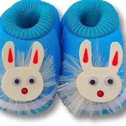 Unisex Newborn Baby Booties Baby First Walking Soft Fabric Fur Shoes With Anti Slip Sole Toe Multicolor (0-12Months) (Sky Blue, UK Footwear Size System, Infant, Age Range, Medium, 0 Months, 3 Months)-picture-16