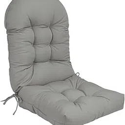 MERISHOPP®High Back Patio Cushion Solid for Furniture Indoor Outdoor Rocking Chair Pad Light Gray|Home & Garden | Yard, Garden & Outdoor Living | Patio & Garden Furniture |1X Patio Chair Cushion-picture-11