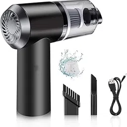 Rikriva Portable High Power Car Vacuum Cleaner | USB Rechargeable Wireless Handheld Car Vacuum Cleaner Traveling, Camping Reusable,Portable,Rechargeable Vacuum (2 in 1 Vacuum)-picture-21