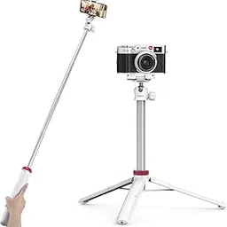 ULANZI MT-44 Extendable Phone Tripod, 44" Selfie Stick & 360° Ball Head Camera Tripod for iPhone, Sony, Canon, GoPro & More, White-image-21