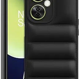 Plus Puffer Case Camera Protection Soft Back Cover for OnePlus Nord Ce 3 Lite 5G - Black-picture-67
