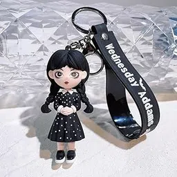 fancydresswale Wednesday Merchandise Keychain Wensday Addams halloween Gifts for Daughter Teen Girls Keychains Birthday Gift-picture-10