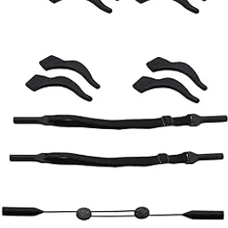 8pcs Specs Holder Strap, Anti-Slip Glasses Strap with 8 Ear Hooks, Adjustable Eyeglass Holder for Sports, Running, Hiking, Cycling, Skiing-image-3