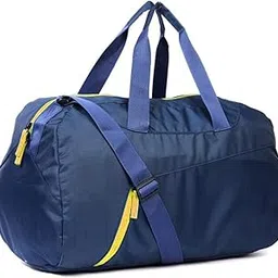 Travel Duffel Bag, Navy Blue Colour Yellow Zip Sports and Gym Daily Use Men & Women Trendy Duffle Bag-picture-38