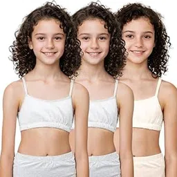 Adira | Beginners Bra for Girls 13-14 Years | Flat Padding for Nipple Coverage | Comfortable Strecthy Cotton | Comfy-Breathable Beginners Bra & Super Soft Material | Pack of 3-image-89