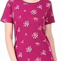 stories.label Women 100% Cotton Printed Tshirt in Ribbed Neck Includes Plus Sizes, Regular Fit and Half Sleeves (Sizes Small -5XL)-picture-43