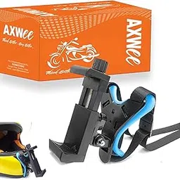 AXWee Helmet Chin Strap Mount + Mobile Clip & Screw for/Smart Phones/Go Pro & Phones/Helmet Mount Kit-picture-47
