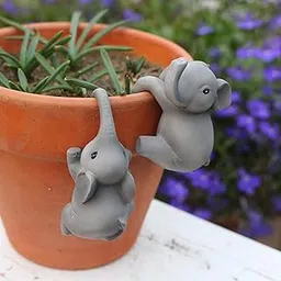 bnf® 2 Pieces Miniature Figurines Climbing Elephant Flower Pot Hugger for Pathway | Home & Garden | Yard, Garden & Outdoor Living | Garden Dacor | Statues & Lawn Ornaments-picture-23