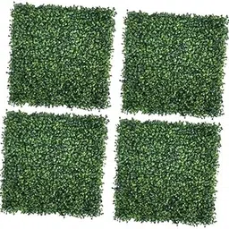 4Pcs Artificial Grass Wall Panels 20" x 20" Fence Privacy Hedge Screen-picture-19