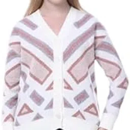 noquo Women's Button-Down Knit Cardigan-V-Neck Full Sleeve Sweater -Lightweight Layer for Daily Use, Office, or Travel -Soft Acrylic Blend- Casual Fit image 1