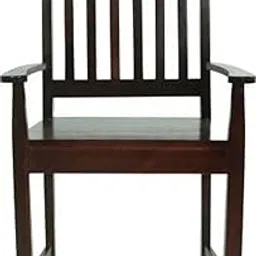 WOODSTAGE Solid Sheesham Wood Dining Chair Without Cushioned for Bedroom Living Room Home Office Wooden Armchair Chair Multipurpose Furniture (Walnut Finish)-picture-13