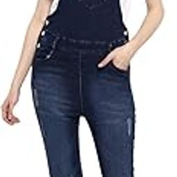 stylestone (3344RectanglDistrsDungr Women's Stretchable Distressed Dungaree-picture-14
