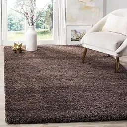 Shaggy Carpet for Living Room & Bedroom 3X5 FEET Soft Fluffy Modern Floor Rug for Home D�cor | Cozy Non-Slip Washable Luxury Carpet for Stylish Interiors (Brown)-image-39