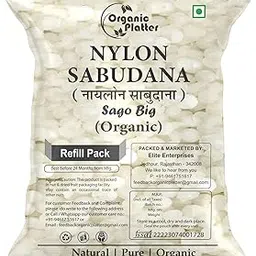 Organic Platter Nylon Sabudana Big, Nylon Sago,Nylon Crystal (Sago), Javvarisi/Tapioca Pearls (Refill) (250)-picture-18