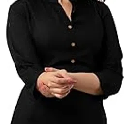 kyraa Women Solid Tunic Top - Jeans Top - Fully Stitched 3/4 Sleeve - Solid Color - Regular Fit - Office Wear Festival - Tunic Tops for Jeans-picture-24
