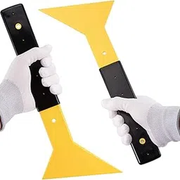 Phoenix Enterprise Scraper Plastic Long Handle (Heavy Duty), Car Squeegee with Black Rubber Grip Handle for All Types of Window Tint Film, Decals, Wrapping,Cleaning (1)-image-24
