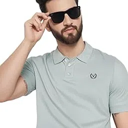 mack jonney Men’s Solid Premium Pique Cotton Polo T Shirt | Polo Tshirts | Half Sleeves | Solid-Regular Fit-picture-51