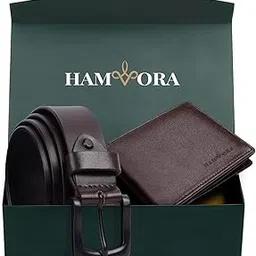 hamvora Men Wallet and Belt Combo for Mens Gift - Genuine Leather 4 Card Slots RFID Brown Wallets for Man with Belts for Men Leather Original - Birthday, Diwali Gift for Man-picture-28