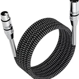FIBBR XLR Cable 6ft/2M, Microphone Cable Nylon Braided XLR Male to Female Heavy Duty Balanced Microphone Cord Compatible with Preamps/Speaker Systems and More-picture-28