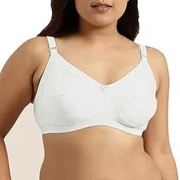 pavvoin Women Plus Size Heavy Bust Full Coverage Non-Padded,Non Wired Pure Cotton Everyday Bra-picture-28