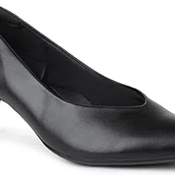 inc.5 Women Black Solid Kitten Pumps-picture-16
