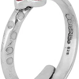 fourseven Jewellery 925 Sterling Silver Playful Bow Adjustable Silver Toe Ring for Women-picture-51