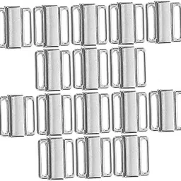 Tofficu 2sets Strap Alloy Front Clasps Hooks for Women Buckles for Essential Lingerie Accessories Silver-picture-43