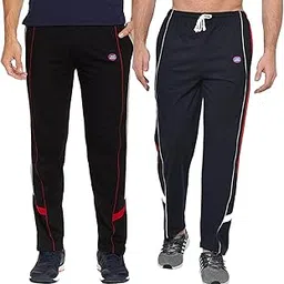 jonney Men's Multicolored Regular Fit Track Pants(Pack of 2)-JN-D7_BLK_NVY_02-P-picture-22