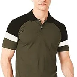 leotude Men's Regular Fit Half Sleeve Matty Polo T-Shirt | Plus Size Also Available (Color Multicolor)-picture-22