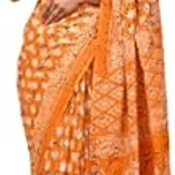 marwal handicrafts Mulmul Cotton Saree for Women with Blouse Piece, Lightweight sari|Bagru Print Saree-picture-16