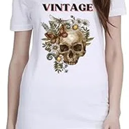 Vintage (BLK) White Women Polo T-Shirt-picture-28
