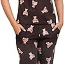 viorah Printed Cotton Night Suits for Women | Top & Pajama Set | Night Dress for Women-picture-38