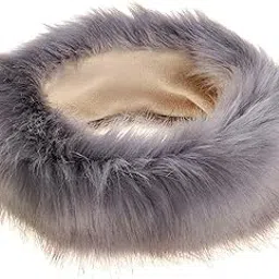 myaddiction Ladies Russian Faux Fake Fur Hat Headband Winter Plush Earmuff Warmer Gray Clothing, Shoes & Accessories | Womens Accessories | Hats-picture-29