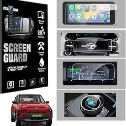 Gear Guard Screen Protector For Tata Punch EV 2024 Car Accessories Infotainment system Protection film - Matte (10.25"Inch + Steering + Instrument + Gear Knob) [Empowered, Empowered+, Empowered+ ]-picture-36