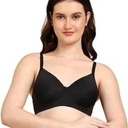 Women's Regular Full Coverage Bra | Lightly Padded | Everyday Innerwear with Adjustable Straps | Smooth Finish | Ideal for Daily Use Under Tops, Kurtis & Sarees-image-38