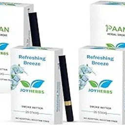 JOYHERBS Ayurvedic & Herbal Cigarettes Refreshing Breeze Flavour (80 Sticks) 100% Tobacco-Free and Nicotine-Free - NON GMO, 100% Pure and Made of Ayurvedic Herbs and Ingredients Only-image-11