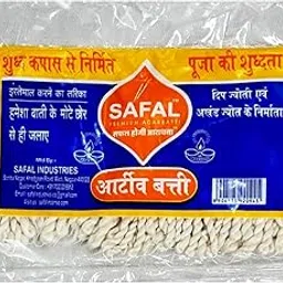 SAFAL Long Cotton Wicks | Cotton Wicks for Pooja | 4 Inch Long Phool Batti | Jyot Bati | Lambi Diya Batti for Pooja | Twisted Double Wicks (White) | Pack of 12 (90 Wicks per Pack)-picture-10