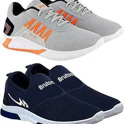 BRUTON Combo Pack of 2 Sneakers Casual Shoes-picture-30