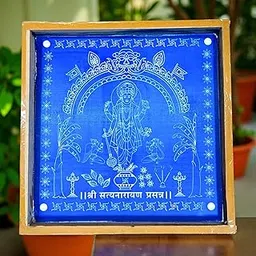Rangly Satyanarayan Pooja Rangoli Stencil Wooden 10x10 Inches Pack of 1 Piece-picture-34