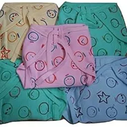 Cuckoos Baby Boy's & Girl's Cotton Hosiery Padded Nappies, Nappy, Langot Washable Reusable Cotton Diaper Nappy Pack of 5 (12-18 Months)-picture-32